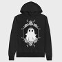 Ghost With Floral Decoration, Hanorac Oversize Barbati (Unisex)