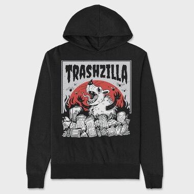 Giant Opossum Trash City Zilla, Hanorac Oversize Barbati (Unisex)
