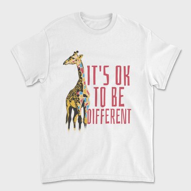 Giraffe Colorful Different, Tricou Barbati (Unisex)