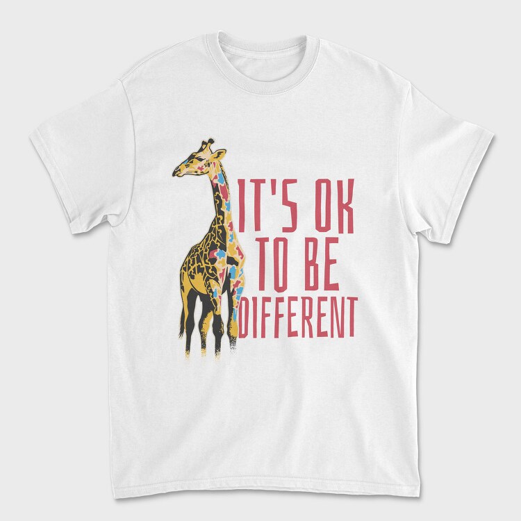 Giraffe Colorful Different, Tricou Barbati (Unisex)