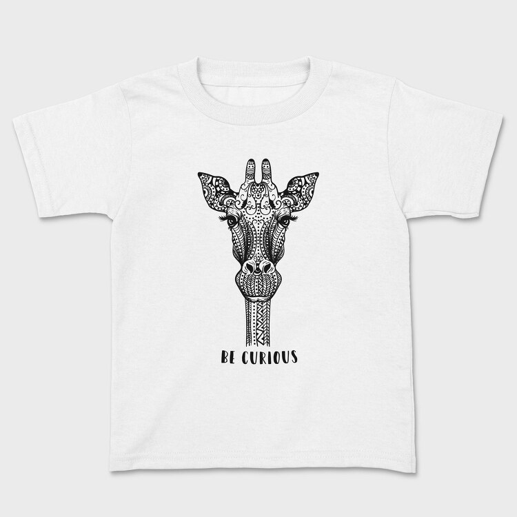 Giraffe Illustration, Tricou Copii