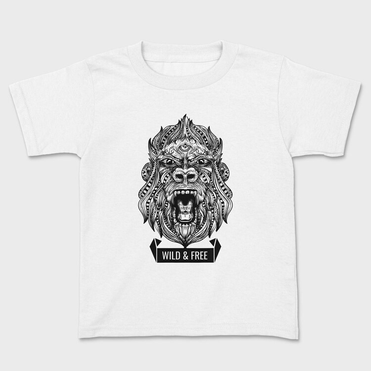 Gorilla Illustration, Tricou Copii