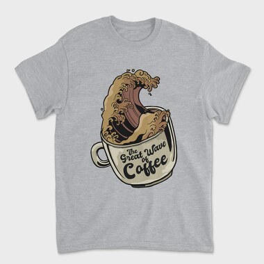 Great Wave Coffee Cup, Tricou Barbati (Unisex)