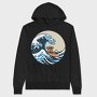 Great Wave With Meeple Surf, Hanorac Oversize Barbati (Unisex)