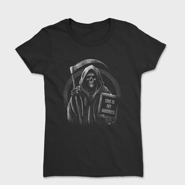 Grim Reaper Humor Sign, Tricou Femei