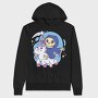 Grim Reaper On Unicorn, Hanorac Oversize Barbati (Unisex)
