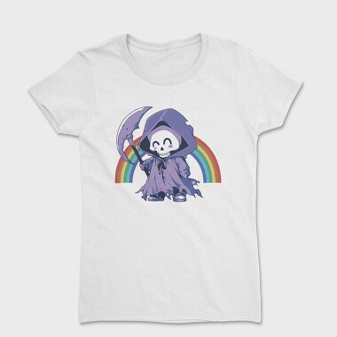 Grim Reaper Rainbow Smile Reaper, Tricou Femei