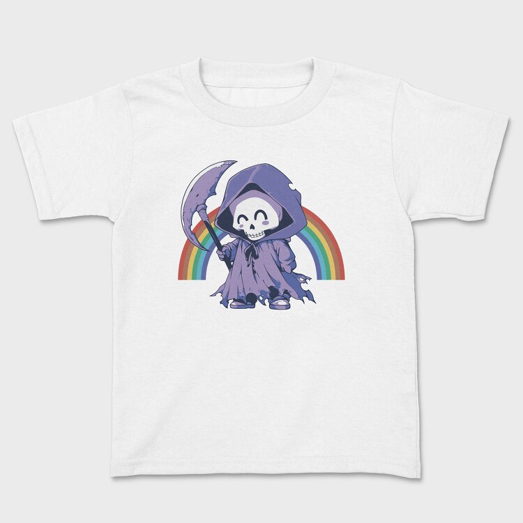 Grim Reaper Rainbow Smile Reaper, Tricou Copii