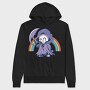 Grim Reaper Rainbow Smile Reaper, Hanorac Oversize Barbati (Unisex)