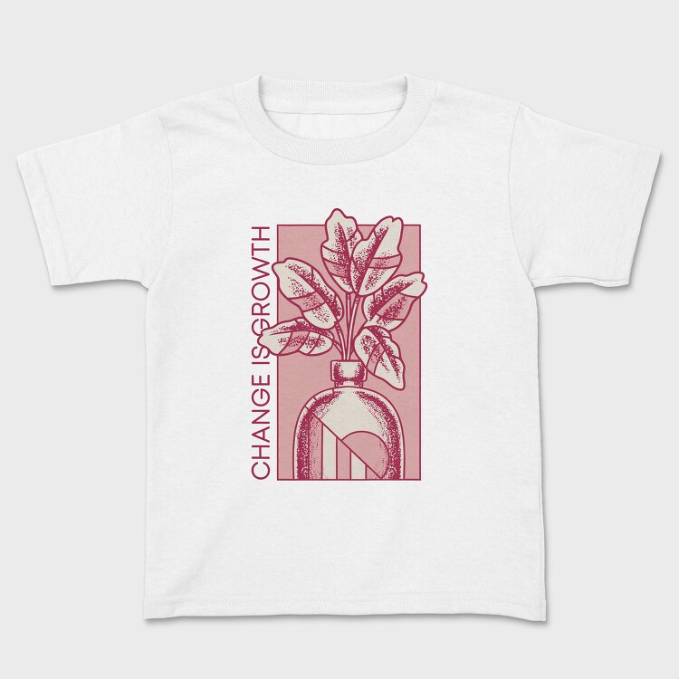 Growth Quote Flower Vase 06, Tricou Copii