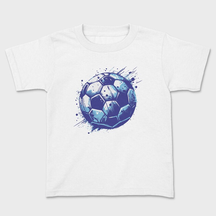 Grunge Soccer Ball Football, Tricou Copii