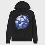 Grunge Soccer Ball Football, Hanorac Oversize Barbati (Unisex)