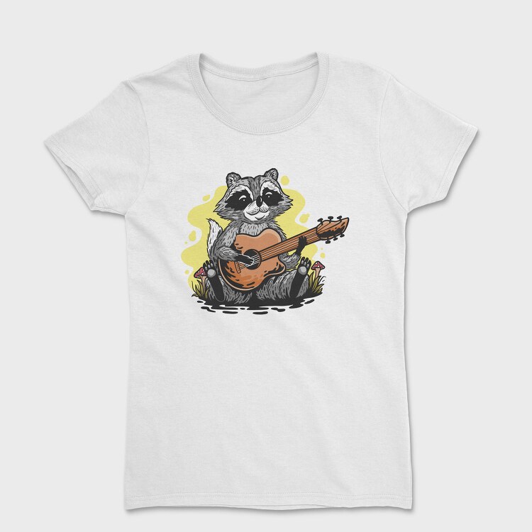 Guitarist Raccoon Racoon, Tricou Femei