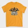 Gym Girls Can Too Quote Silhouette, Tricou Barbati (Unisex)