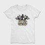 Gym Girls Can Too Quote Silhouette, Tricou Femei