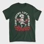 Gym Skeleton Anti Love Skelleton Sucks, Tricou Barbati (Unisex)