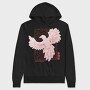 Halftone Spring Bird, Hanorac Oversize Barbati (Unisex)
