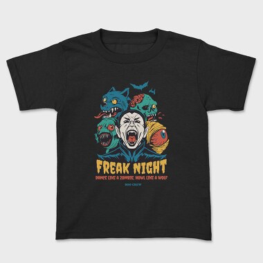 Halloween Monster Mash Freak Night, Tricou Copii