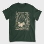Squirrel Animal In Forest Lino Art, Tricou Barbati (Unisex)