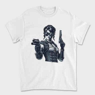 Steampunk Woman, Tricou Barbati (Unisex)