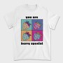 Strawberry Pop Art Berry Special Quote, Tricou Barbati (Unisex)