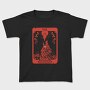 Strength Tarot Wolf Card Muakata, Tricou Copii