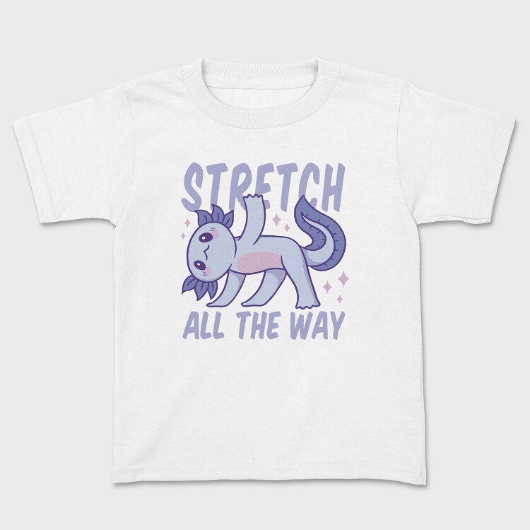 Stretching Fitness Axolotl Yoga 01, Tricou Copii