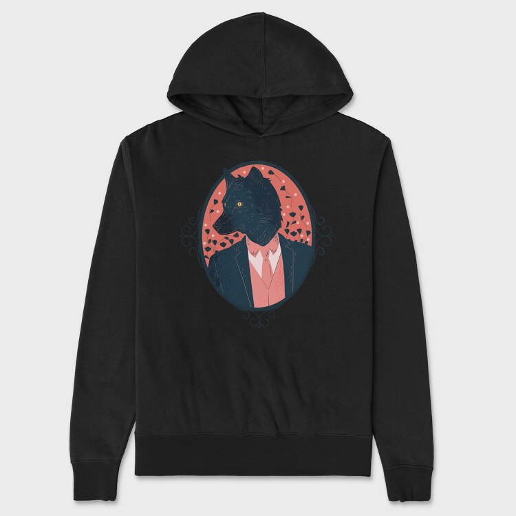 Stylish Werewolf Halloween, Hanorac Oversize Barbati (Unisex)