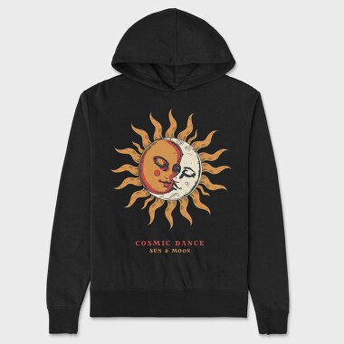 Sun And Moon Love Whimsigoth, Hanorac Oversize Barbati (Unisex)
