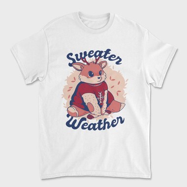 Sweater Weather Deer Mug, Tricou Barbati (Unisex)