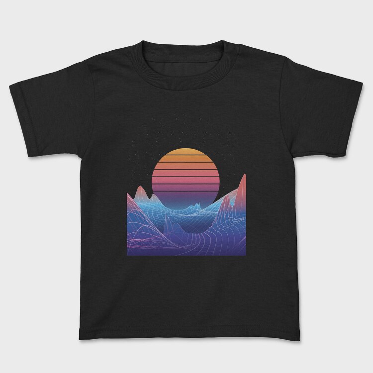 Synthwave Sunset, Tricou Copii