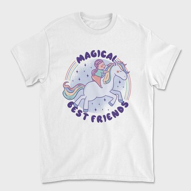 Girl And Pony Best Friend Quote Magical, Tricou Barbati (Unisex)