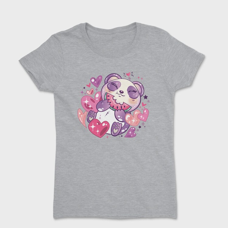 Kawaii Anime Animals Panda, Tricou Femei