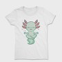 Kawaii Axolotl Meditating, Tricou Femei