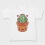Kawaii Cactus In A Pot, Tricou Copii