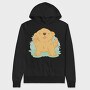 Kawaii Golden Retriever Dog, Hanorac Oversize Barbati (Unisex)