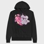Kawaii Koala Anime Animals, Hanorac Oversize Barbati (Unisex)