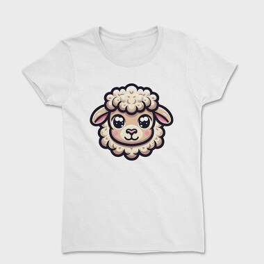 Kawaii Sheep Face, Tricou Femei