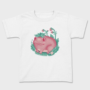 Kawaii Strawberry Happy Frog, Tricou Copii