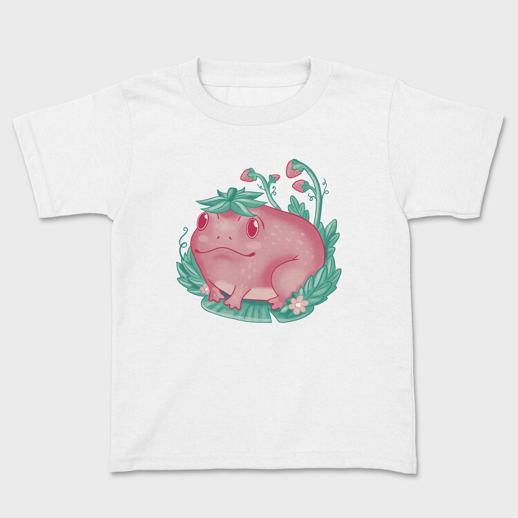Kawaii Strawberry Happy Frog, Tricou Copii