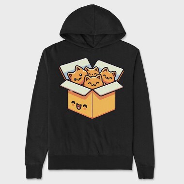 Kitten Nuggets Box, Hanorac Oversize Barbati (Unisex)