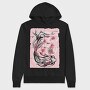 Koi Fish Animal Sakura Flowers, Hanorac Oversize Barbati (Unisex)