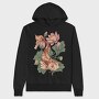 Koi Fish Lotus Illustration 04, Hanorac Oversize Barbati (Unisex)