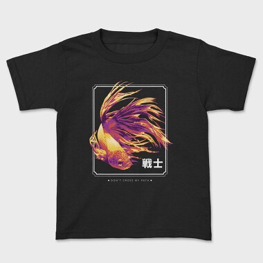 Koi Fish Sea Animal Swimming Betta Minimal, Tricou Copii
