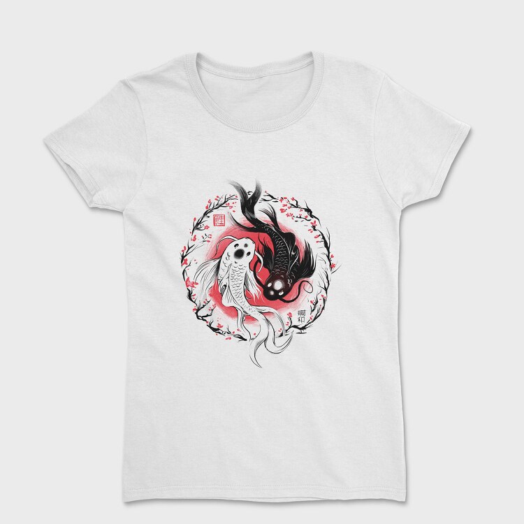 Koi Fish Yin Yang, Tricou Femei