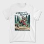Krampus Comes Retro Comic, Tricou Barbati (Unisex)