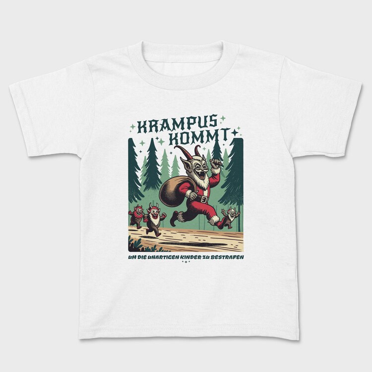 Krampus Comes Retro Comic, Tricou Copii
