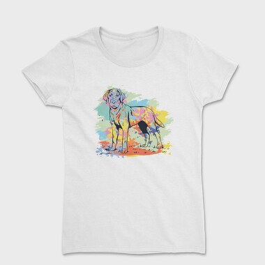 Labrador Retriever Watercolor, Tricou Femei