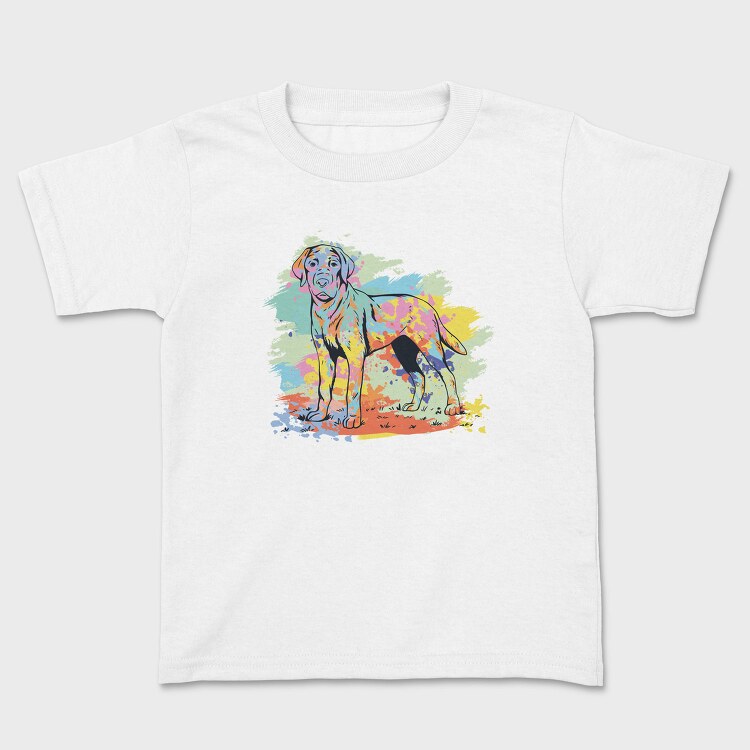 Labrador Retriever Watercolor, Tricou Copii