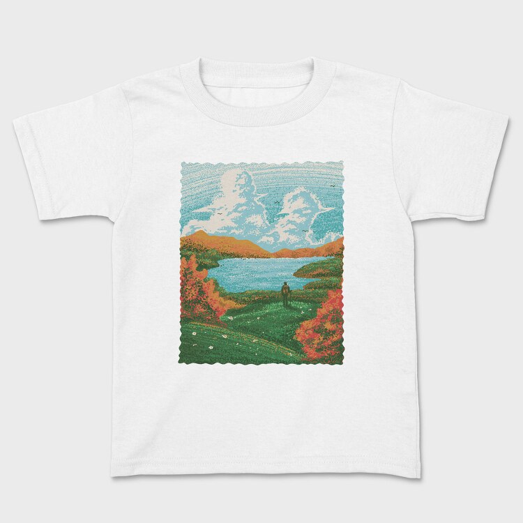 Lake Sight Painting, Tricou Copii